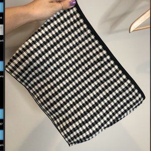 Aritzia Babaton Tube Top Black & White Gingham